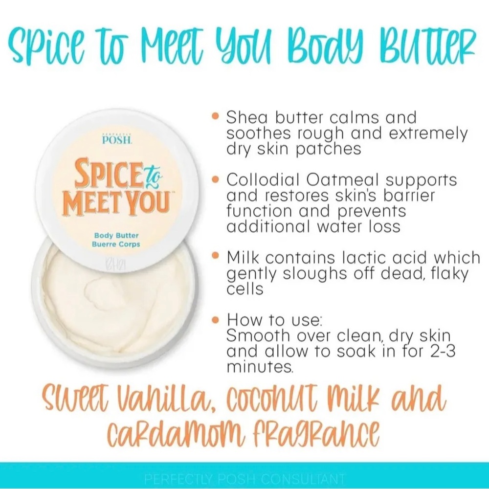 COPY - Perfectly Posh Spice to Meet You body butter